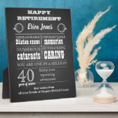 Cadeaubestek voor oogarts bij pensionering voor ba fotoplaat (Zijkant)