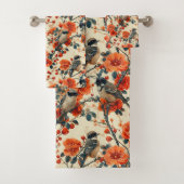Cadeaubestelling voor grootouders Herfst Vogels Ba Bad Handdoek (Insitu)