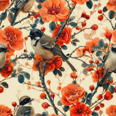Cadeaubestelling voor grootouders Herfst Vogels Ba Bad Handdoek