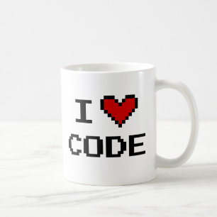 Cadeaubestelling voor programmeur   i heart code k koffiemok