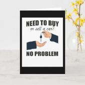 Cadeaubestemming voor autohandelaar kaart (Gele Bloem)