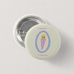 Cadeaubeurs schooltas herinnering ronde button 3,2 cm
