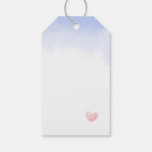 Cadeaubijlage "Dank je" voor babyshower. Cadeaulabel (Achterkant)