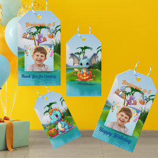 Cadeaubijlage Kinderverjaardagsfeestje Baby Dino Cadeaulabel