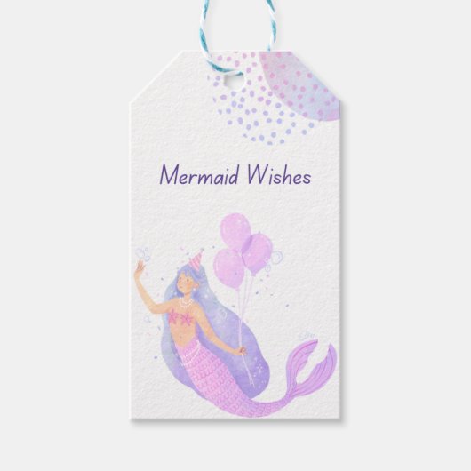 Cadeaubijslabben Zeemeermin Cadeaulabel (Voorkant)
