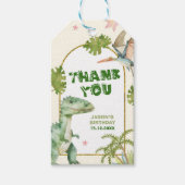 Cadeaubijslabjes voor Dinosaur Boy Cadeaulabel (Voorkant)
