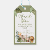 Cadeaubijslag Baby Wild Dier Bedankt Cadeaulabel (Voorkant)