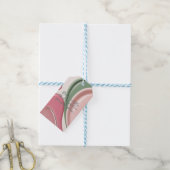 Cadeaubijslage in stijlvolle abstracte grafiek cadeaulabel (Met Touw)