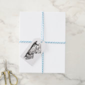 Cadeaubijslage met bergthema cadeaulabel (Met Touw)