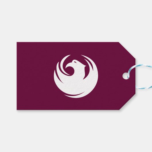 Cadeaubijslage met vlag van Phoenix, Arizona Cadeaulabel (Voorkant (Horizontaal))