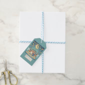 Cadeaubijslage Ramadan Blauw Cute Cadeaulabel (Met Touw)