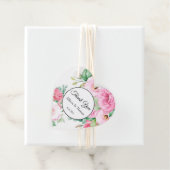 Cadeaubijslage Roze Bloemendank Je Bedankjes Labels (In situ)
