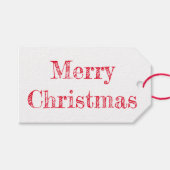 Cadeaubijslage - Surfende Kerstman en Kerstboom Cadeaulabel (Voorkant (Horizontaal))