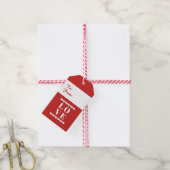 Cadeaubijslage 'Van & Tot liefde' Cadeaulabel (Met Touw)