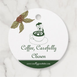 Cadeaubijslage voor barista met zorgvuldig gekozen bedankjes labels