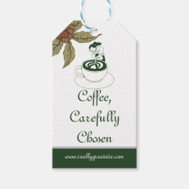 Cadeaubijslage voor Barista met Zorgvuldig Geselec Cadeaulabel