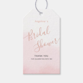 Cadeaubijslage voor een bruidsfeest. cadeaulabel