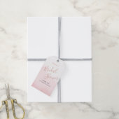 Cadeaubijslage voor een bruidsfeest. cadeaulabel (Met Touw)