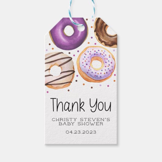Cadeaubijslags Donut Baby Cadeaulabel (Voorkant)