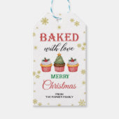 Cadeaubijslags met 'Gebakken met Liefde' | Kerst F Cadeaulabel (Voorkant)