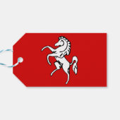 Cadeaubijsluiter met vlag van Kent, Engeland Cadeaulabel (Achterkant Horizontaal)