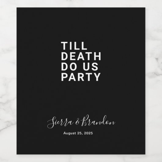 Cadeaubijsluiter Wijn Etiket (Enkel label)