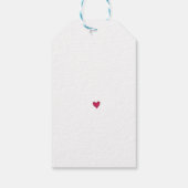 Cadeaubijsluiters & cadeau-enclosures hart cadeaulabel (Achterkant)