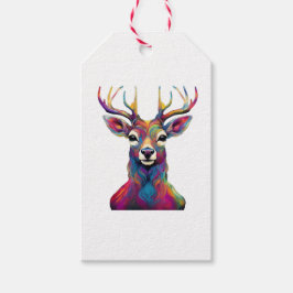 Cadeaubijsluiters - De Kleurrijke Hert Cadeaulabel