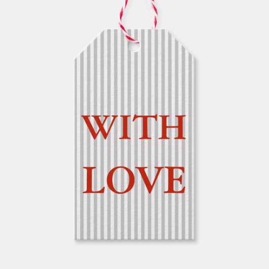 Cadeaubijsluiters - Met Liefde Cadeaulabel (Voorkant)