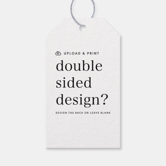 Cadeaubijsluitertje Eigen ontwerp uploaden Cadeaulabel (Achterkant)