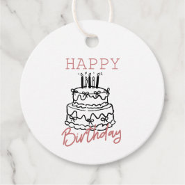 Cadeaubijsluiting Ronde - Minimalistische Verjaard Bedankjes Labels