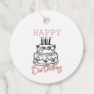 Cadeaubijsluiting Ronde - Minimalistische Verjaard Bedankjes Labels