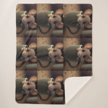 Cadeaubla deken voor kinderen/babyfeestje