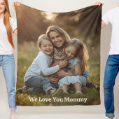 Cadeaubla voor Moeder Dekbed met Foto Moederdag Fleece Deken