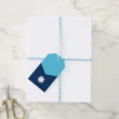 Cadeaublaadje met vlag van Minnesota, VS Cadeaulabel (Met Touw)
