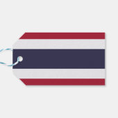Cadeaublaadje met vlag van Thailand Cadeaulabel (Achterkant Horizontaal)