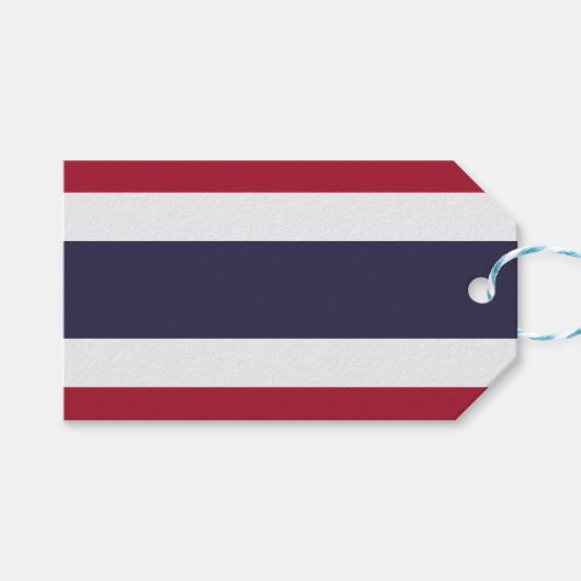 Cadeaublaadje met vlag van Thailand Cadeaulabel (Voorkant (Horizontaal))
