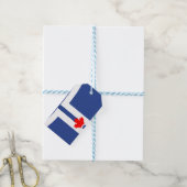 Cadeaublaadje met vlag van Toronto, Canada Cadeaulabel (Met Touw)