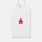 Cadeaublaadjes. Bloemen. Initiaal. Feestdagen | Pe Cadeaulabel (Achterkant)