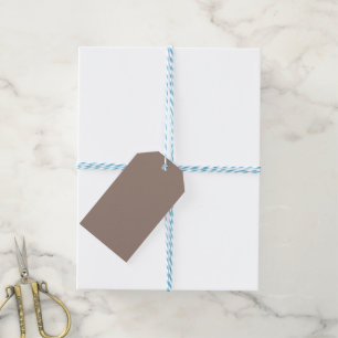 Cadeaublaadjes Bruin Blaadje Minimalistisch Kraft Cadeaulabel
