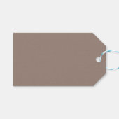 Cadeaublaadjes Bruin Blaadje Minimalistisch Kraft Cadeaulabel (Voorkant (Horizontaal))