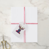 Cadeaublaadjes - De Kleurrijke Herten Cadeaulabel (Met Touw)