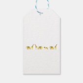 Cadeaublaadjes Gouden Jungle Dieren Cadeaulabel (Achterkant)