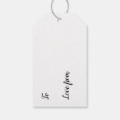 Cadeaublaadjes - Hartjes Valentijnsdag Cadeaulabel (Achterkant)