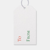 Cadeaublaadjes - Rendier Vreugde Cadeaulabel (Achterkant)