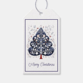 Cadeaublaadjes - Scandinavische Kerstboom Cadeaulabel