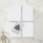 Cadeaublaadjes - Scandinavische Kerstboom Cadeaulabel (Met Touw)