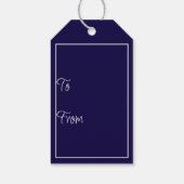 Cadeaublaadjes - Scandinavische Kerstboom Cadeaulabel (Achterkant)
