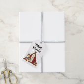 Cadeaublaadjes - Viking krijger Cadeaulabel (Met Touw)