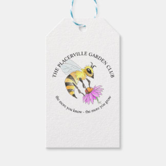 Cadeaublaadjes voor de Placerville Garden Club Cadeaulabel